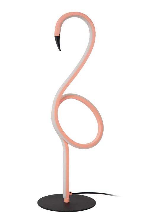 Lucide FLAMINGO - Lampe de table - LED Dim. - Rvb - Rose - éteint